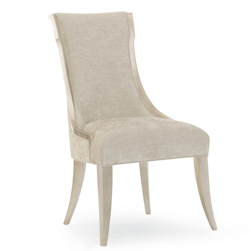 avondale1 single Shimmering pearlescent fabric dining side chair silo shot