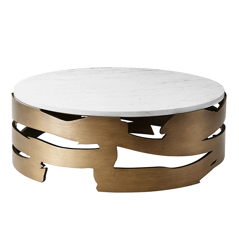 round marble top cocktail table