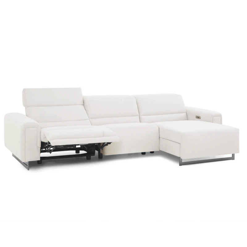 Blank 800 x 800 (1) arctic white fabric power sofa chaise