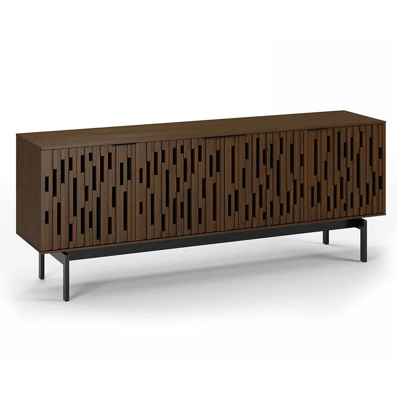 code toasted walnut media cabinet
