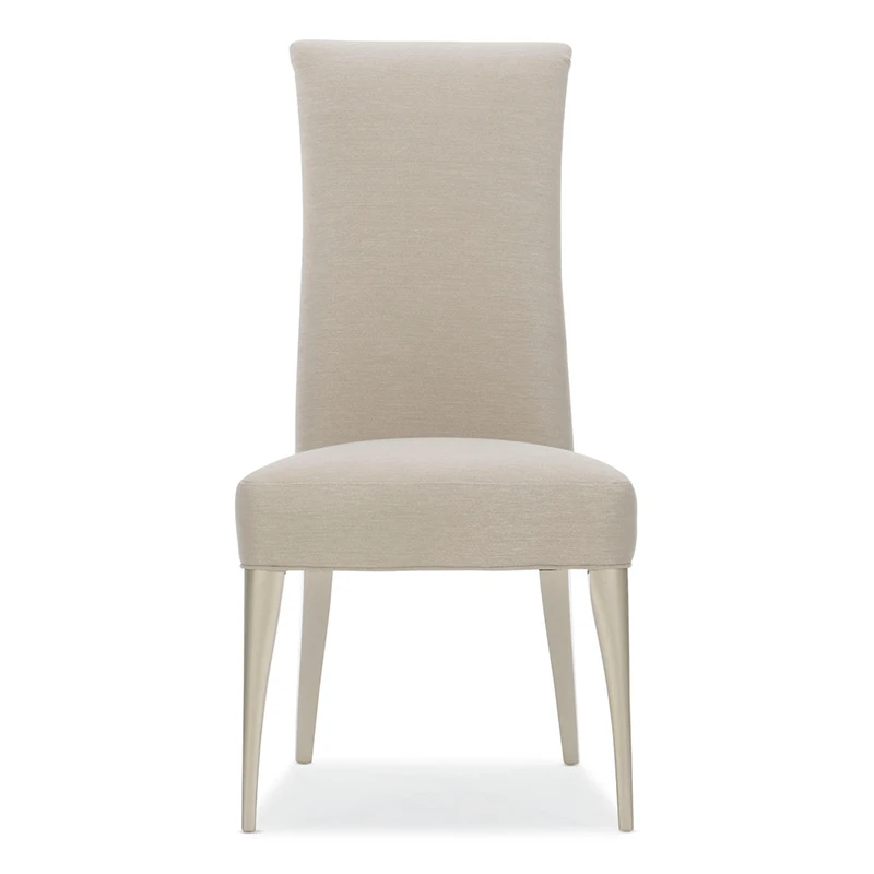 sociallyacceptable3 upholstered tight back pearl fabric side chair silo shot