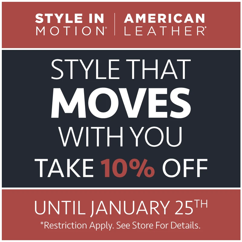 American Leather Style in Motion (Valid From: January 20, 2021 to January 25, 2021) American Leather Style in Motion (Valid From: January 20, 2021 to January 25, 2021)